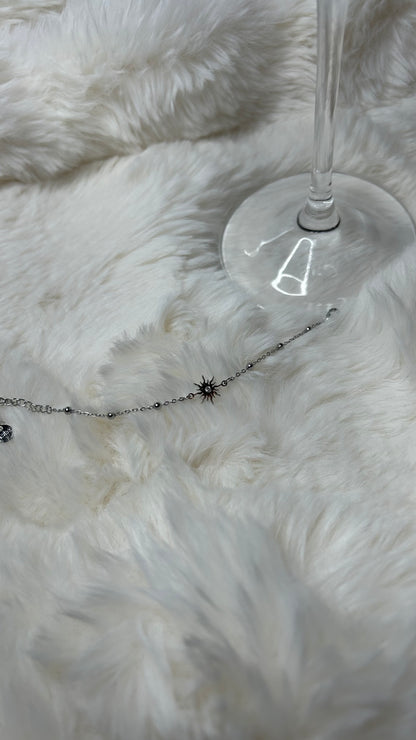 Bracelet enfant fleur de soleil incrustée de strass