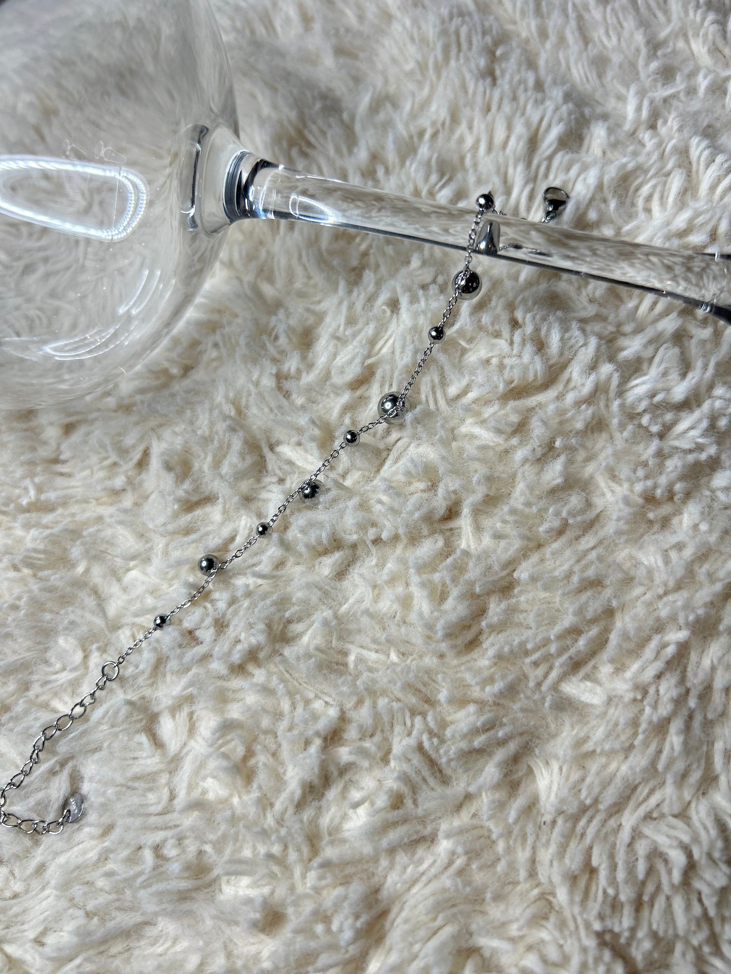 Bracelet à pampilles avec mini perles rondes